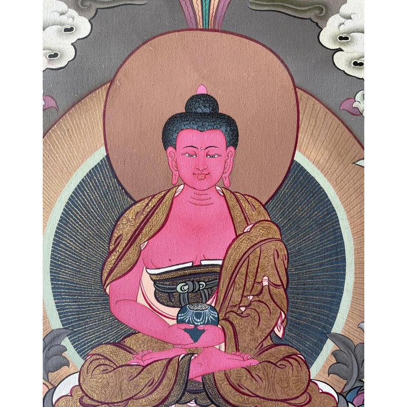 Amitabha, Bouddha Thangka, peinture (Brocadeless Thangka)
