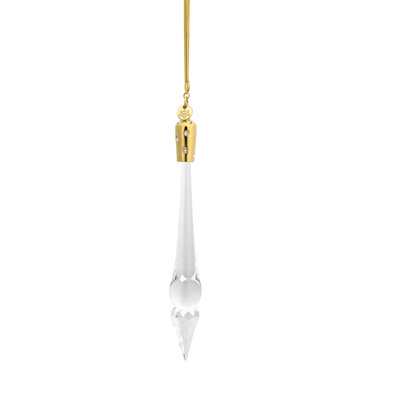 Liquidus 6.5'' Handmade Crystal Holiday Shaped Ornament