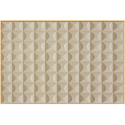 Molded Textures 1 Framed Graphic Art Canvas