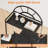 Etagere Bookshelf With Metal Frame And Wood Shelf