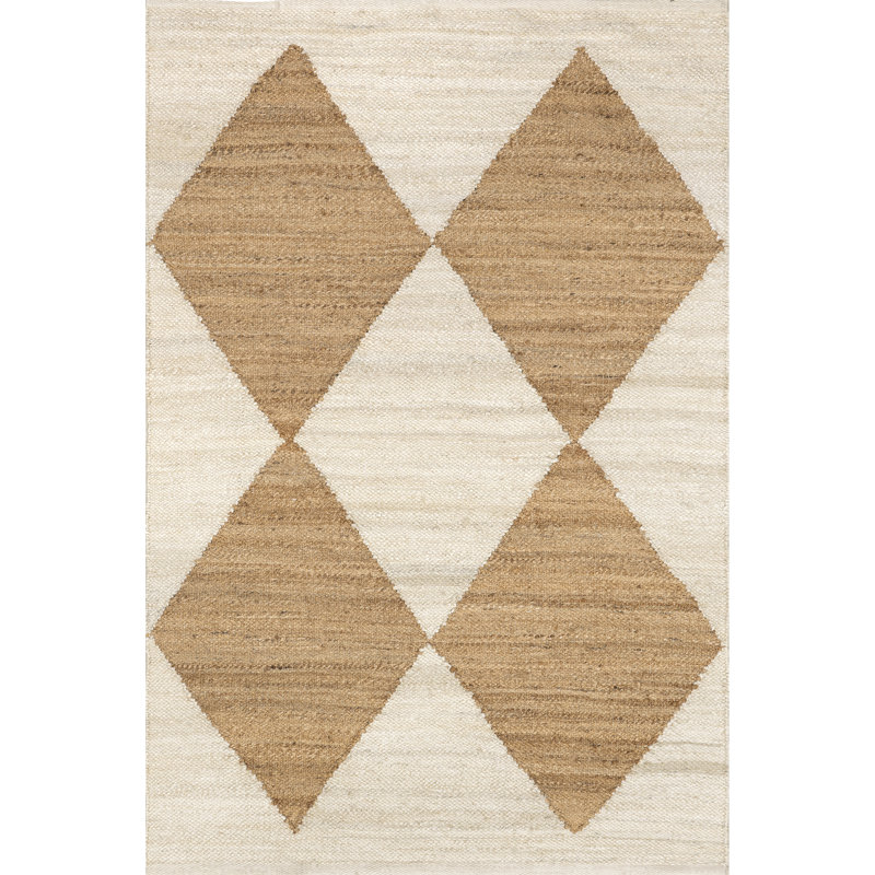 Tapis Diamond Jute, Rectangle 8 pi 6 po x 11 pi 6 po