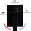 Ensemble de fabrication de formation de douche en acier inoxydable de 12 po, noir mat, fixé au mur avec douchette de baignoire à main et cascade-124464678