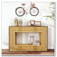 Contrast Console Table With Layered Wood Frame