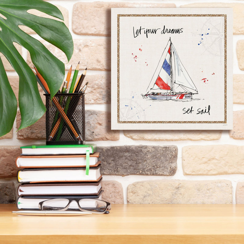  «Coastal Buoys 3» par Anne Tavoletti, art mural sur toile, 12 po x 12 po, H 12 po x l 12 po