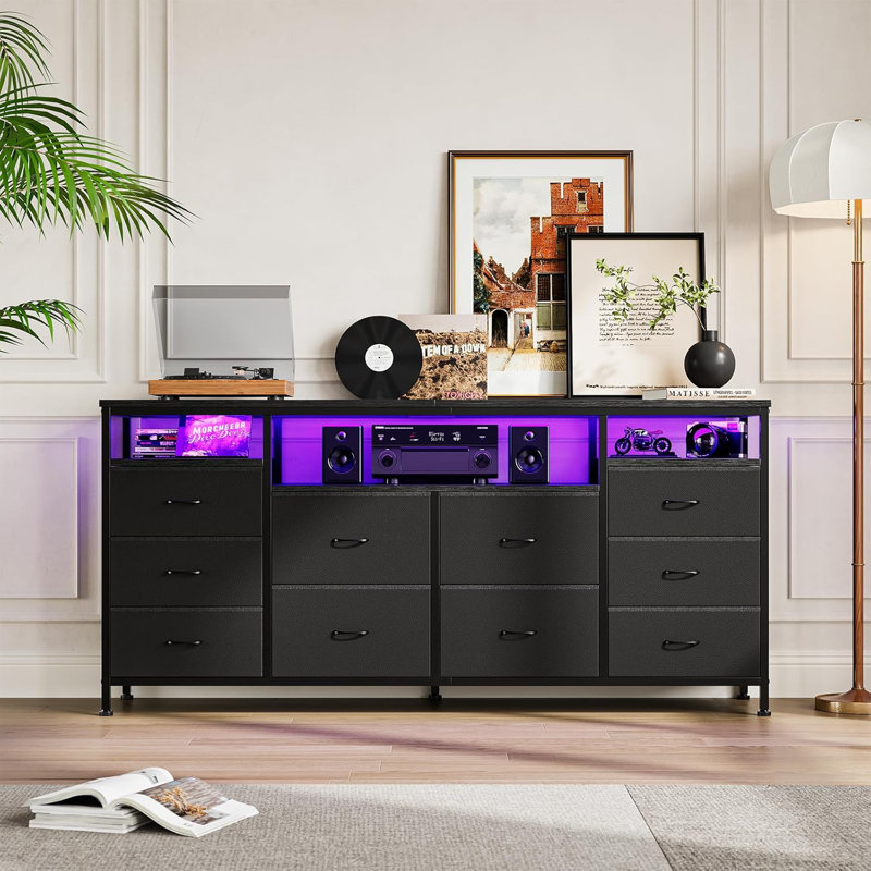 TV Stand For Tvs Up To 75", Black