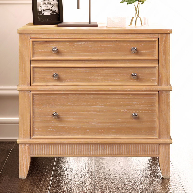 3-Drawer 3-Drawer Side Table