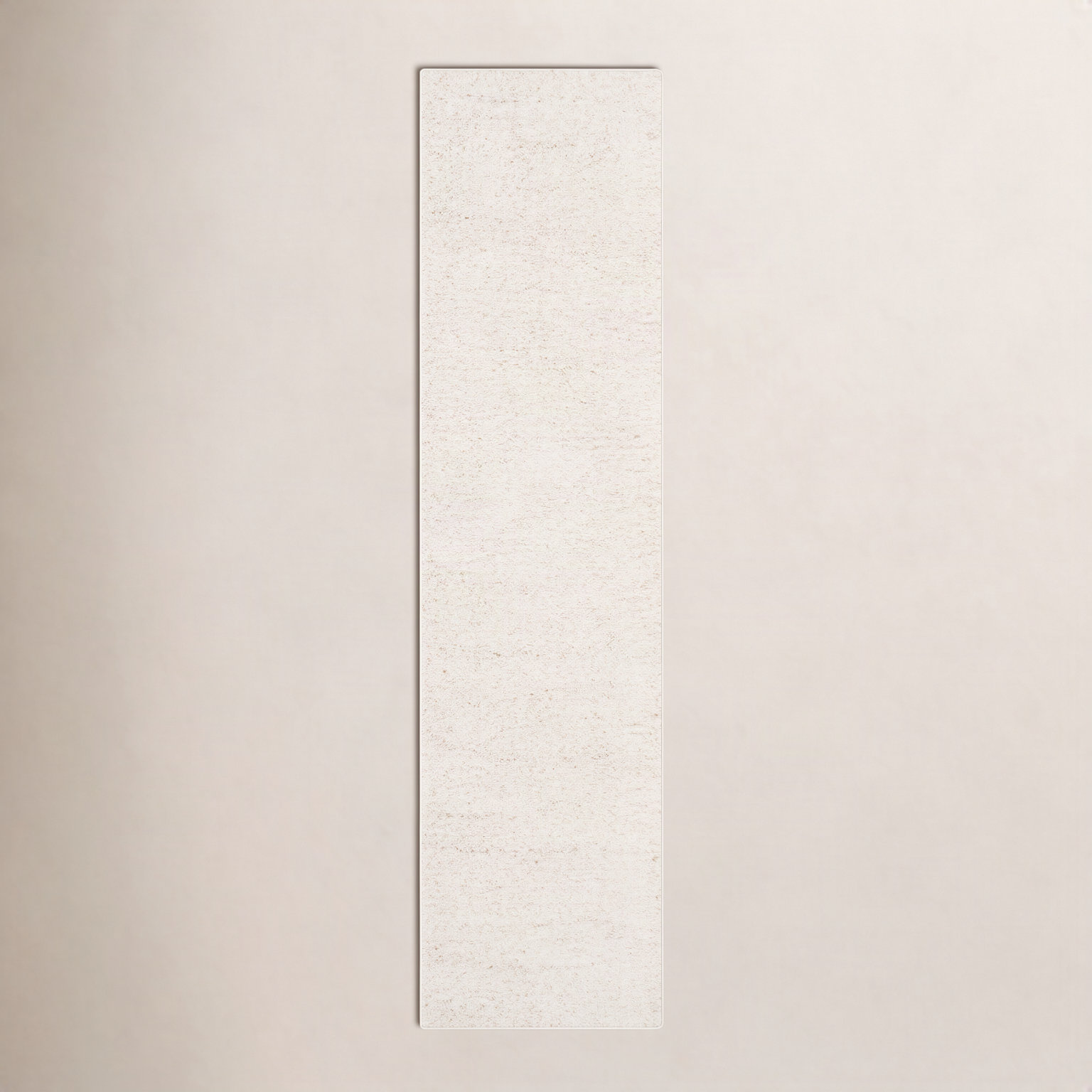 Ivory Shag Rug, Runner 2' x 12'