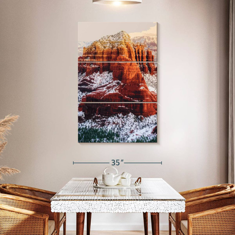Illustration de neige Alvord Sedona, Arizona, H 50 po x l 32 po