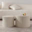 Ensemble de 2 tables basses gigognes Beige