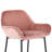 Upholstered Counter Stool with Metal Frame