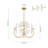 4 - Light Creative Deco Opal Glass Semi Spherical Chandelier-1713403218