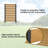 5ft H X 3ft W Outdoor Privacy Screen Fence Panel, No Dig Enclo Concord Cedar Wood, Seamless Joining from Any Side-115069070