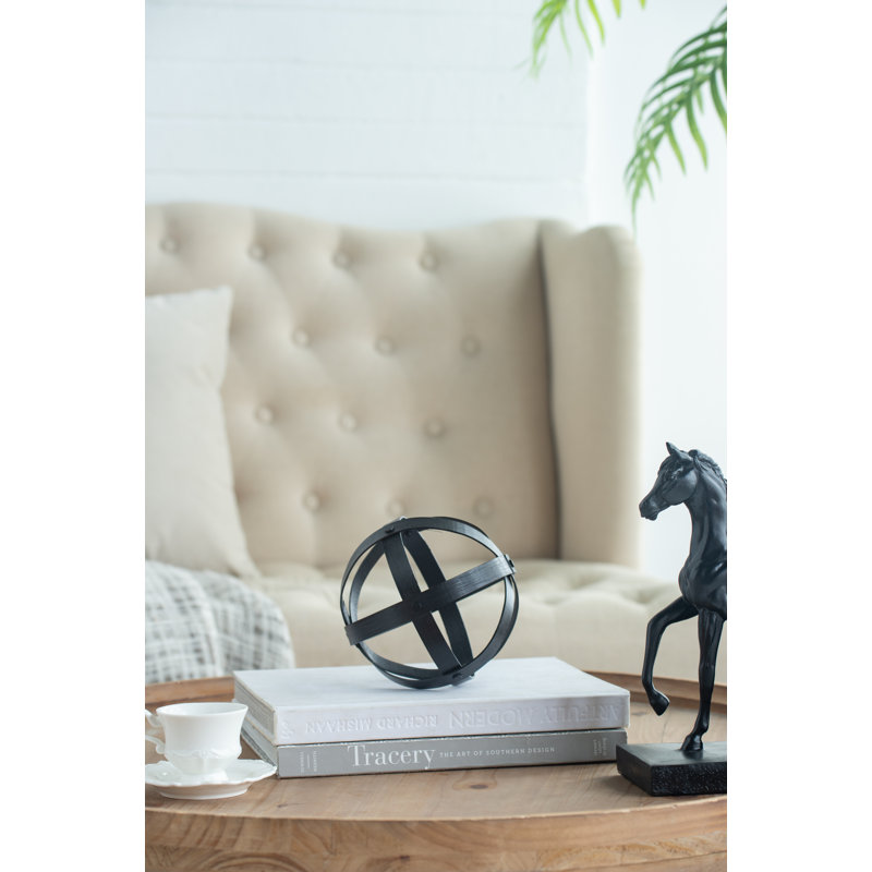 Sculpture boule Alzamora, H 5,9 po x l 5,9 po x P 5,9 po