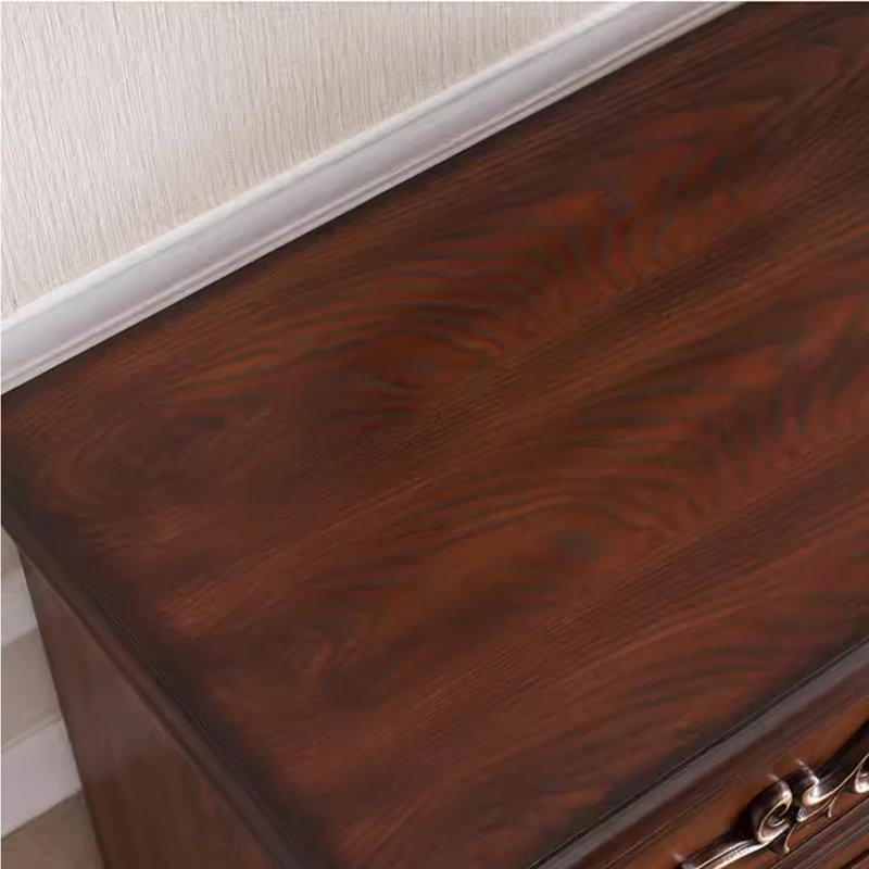 Commodes et commodes rectangulaires en bois massif brun