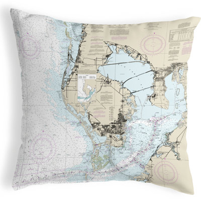 Outdoor Reversible Throw Pillow