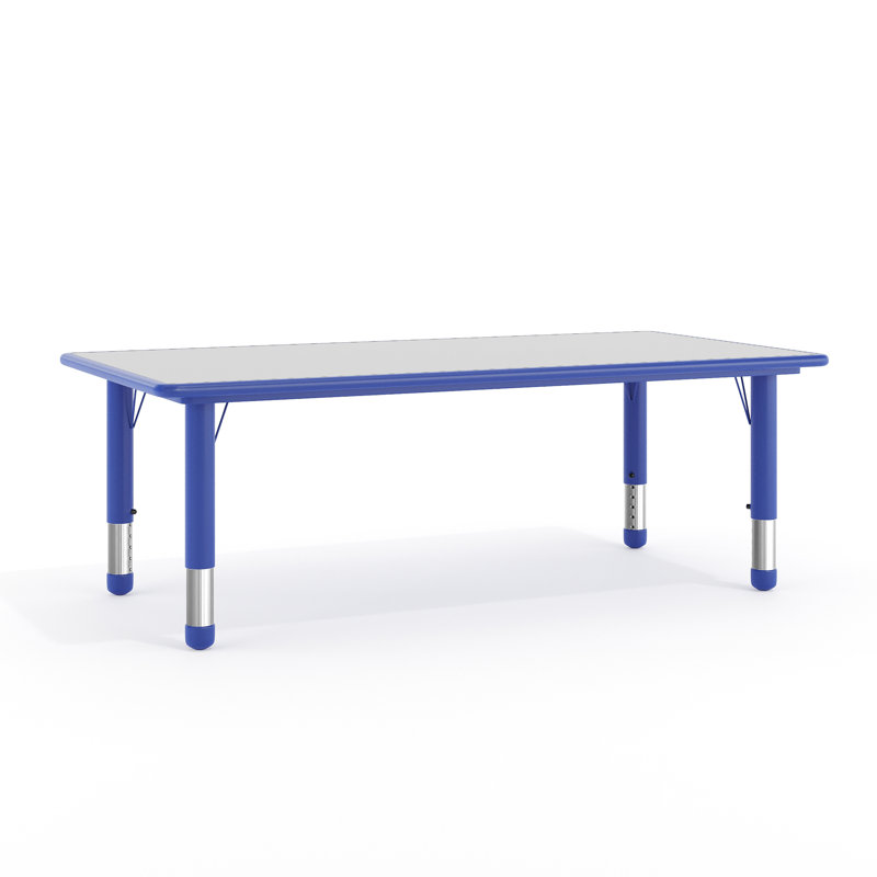 Goddard Plastic Adjustable Height Kids Activity Table, Blue