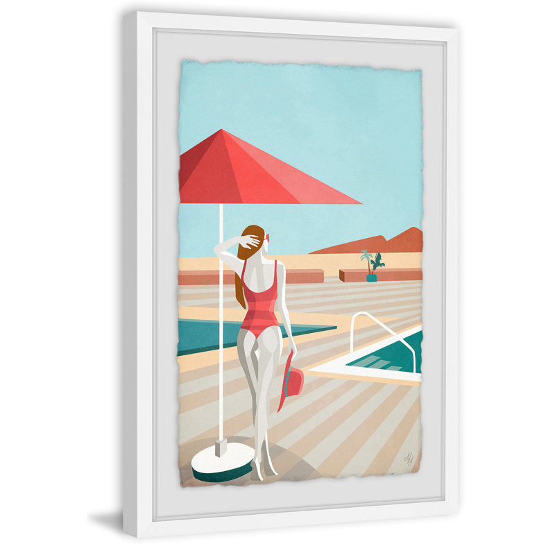 Summer View II - Single Picture Frame Painting, 30 cm H x 20 cm W x 4 cm D