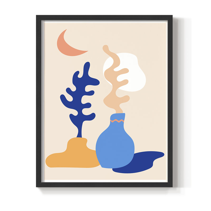 Matisse CDLxx, reproduction encadrée - bois massif, Cadre simple noir, H 14 po x l 11 po