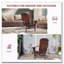 Chaise Adirondack en bois classique avec porte-gobelet et dossier à lattes