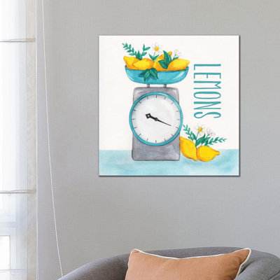 Lemon Scale II by Gabrielle McClure - Wrapped Canvas Painting
