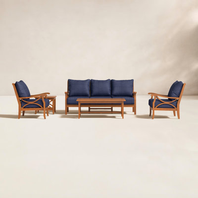 Brunswick 5-Person Teak Patio Seating Group