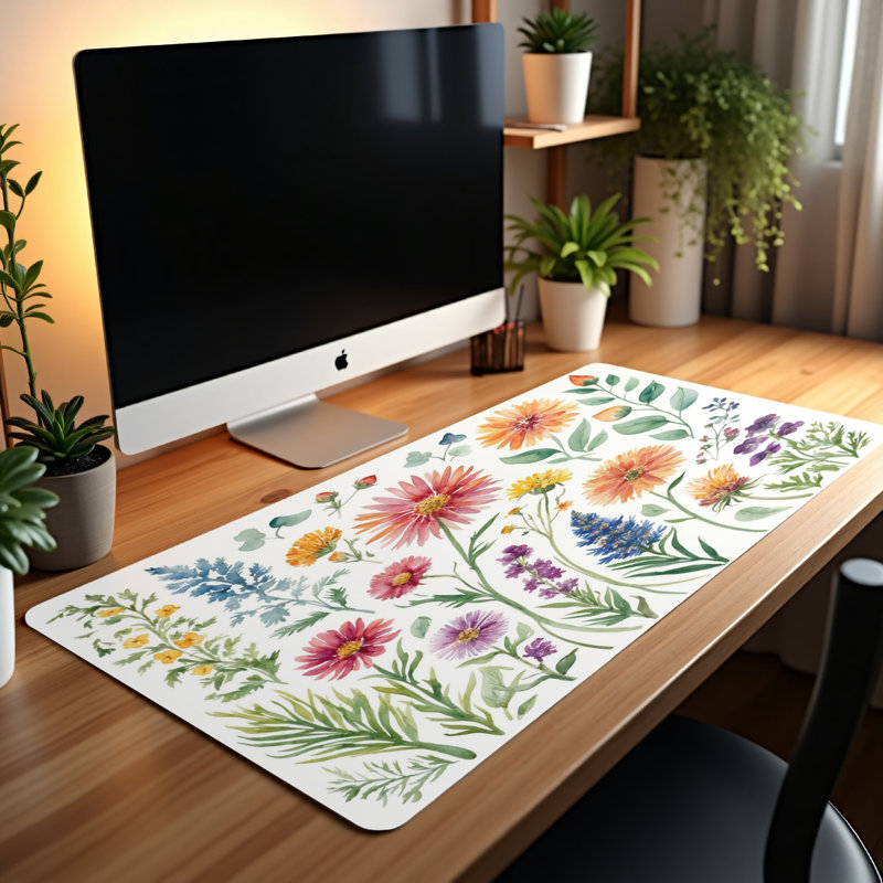 Polyester Desk Pad, 14.4x12.1