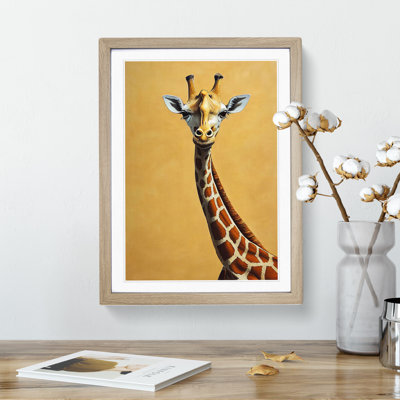 Cute Giraffe - Single Picture Frame Print