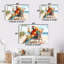 Fauteuil Macaw perroquet sur une plage - ensemble d'art mural animaux côtiers-901637561-901637565