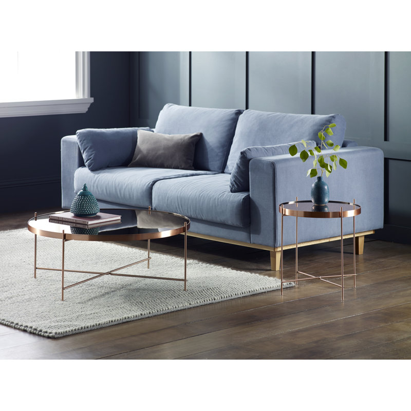 Yasmina Four Leg Coffee Table, Copper