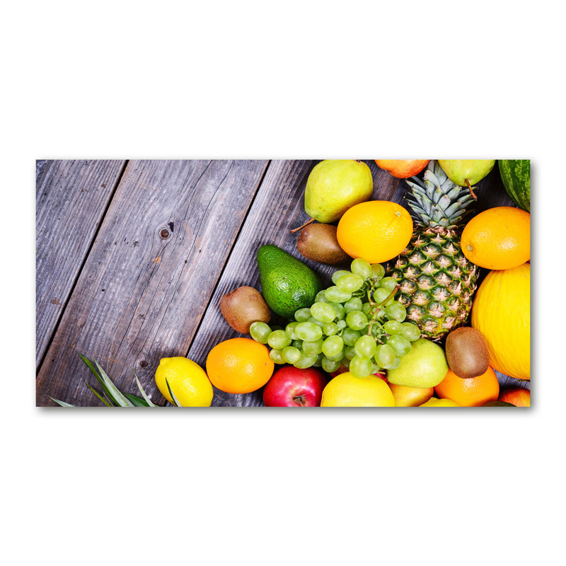 Fruit On Wood - Wrapped Canvas Print