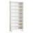 28.35" White 8-Tier Shoe Storage Cabinet With LED Light Strip