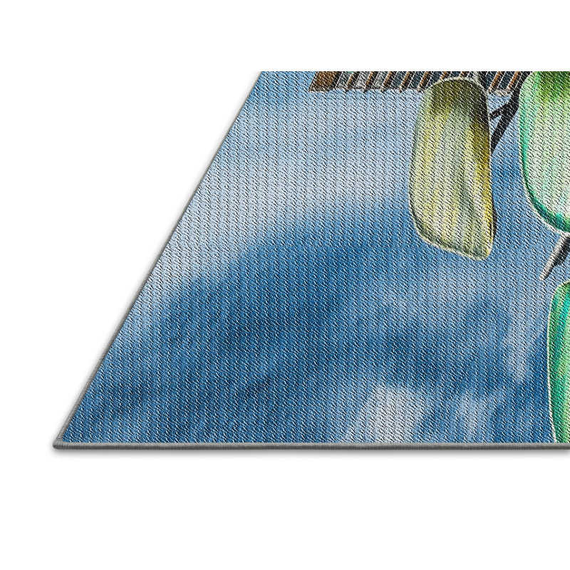 Tapis bleu, Rectangle 5 pi x 7 pi