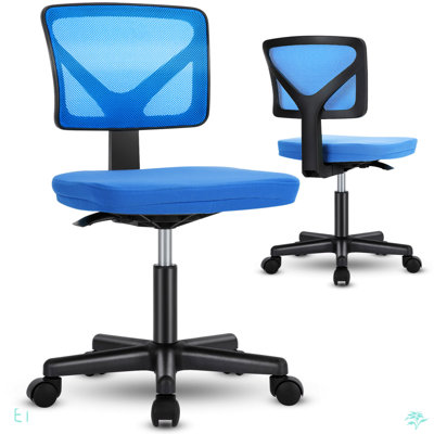 Petit fauteuil de bureau sans accoudoir avec support lombaire