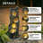 Waterfall Fountain for Outdoor Gardens and Patio Backyards Includes Energy-Efficient LED Lights and Easy Setup for Instant Relaxation