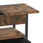 Metro Lane Lift Top Wooden Coffee Table with 2 Drawers And Storage Shelf-763407276