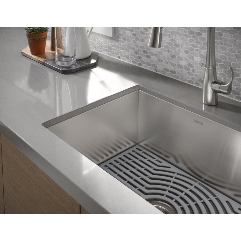 Ludington 24 in. L Stainless Steel Undermount Single Basin Kitchen Sink