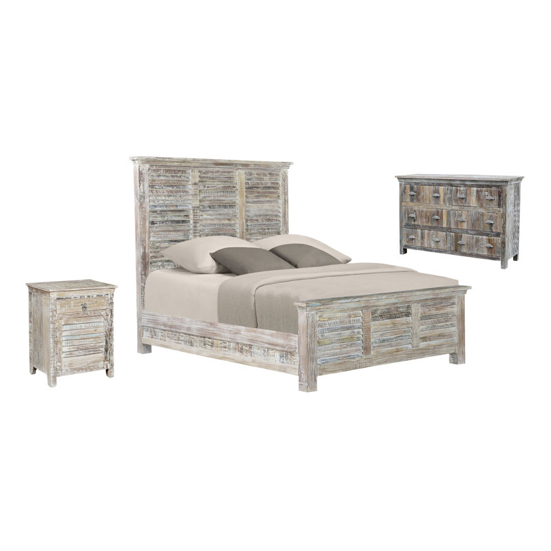 Eggleton 3-piece Solid Wood Bedroom Set, Queen