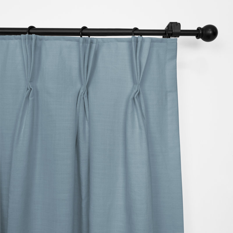 Paire de rideaux Elsie, Bleuet des champs, L 20 po x L 84 po