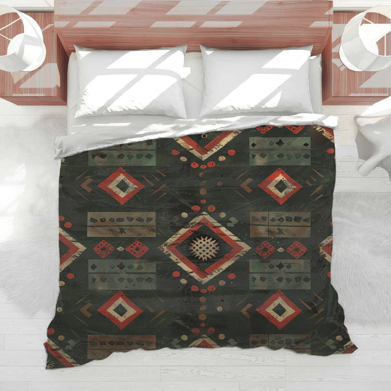Southwestern Geometric Pattern Comforter, Queen