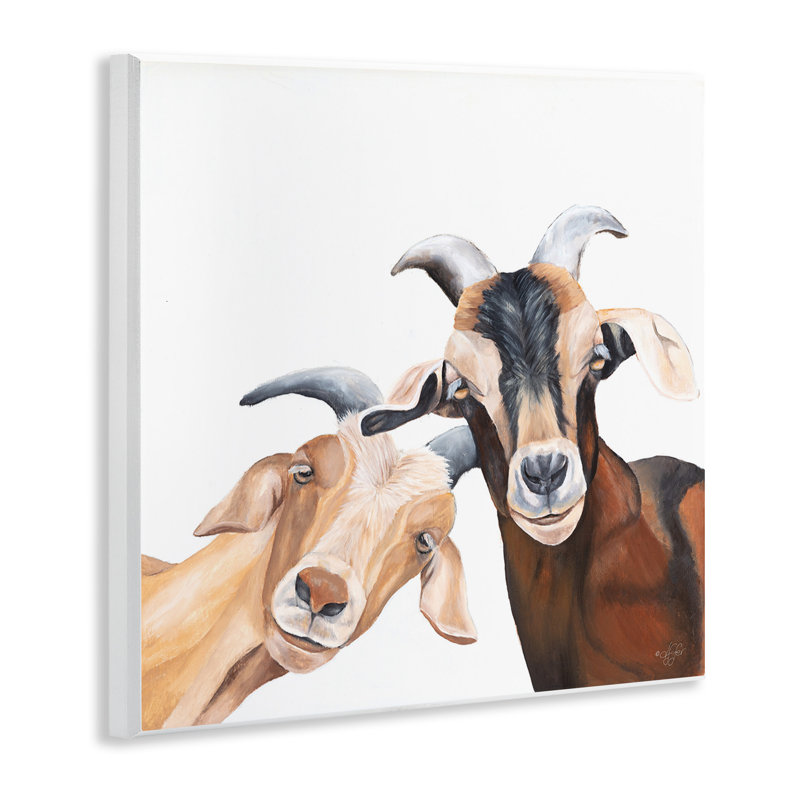 «Happy Goat», souriant, giclée par Diane Fifer