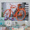 «Old Retro Vintage Orange Bicycle», reproduction sur toile flottante