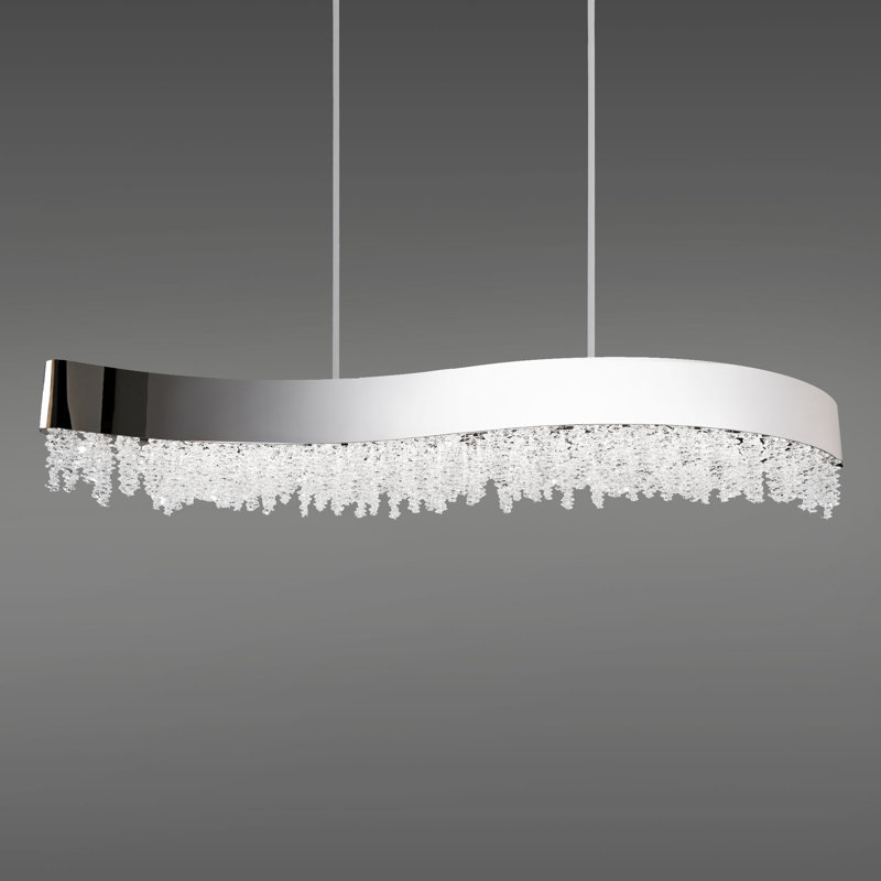 Soleil 1 - Light LED Pendant, Polished Nickel