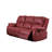 Red Synthetic Leather Motion Sofa