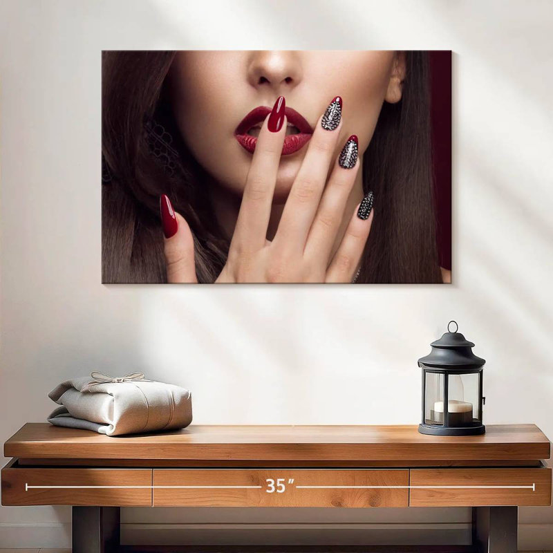 Vogue Red Nails, 16" H x 24" W