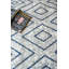 Gris/bleu à motif géométrique Finkelstein Tapis décoratif-2110847183