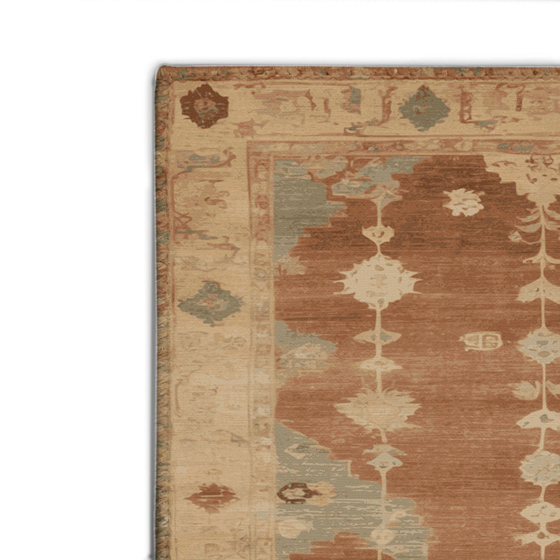 Tapis intérieur et extérieur brun Overdyed, Rectangulaire 2 pi x 3 pi