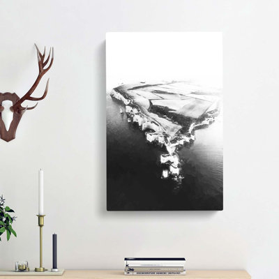 Old Harry Rocks Cliffs In Dorset - Wrapped Canvas Print