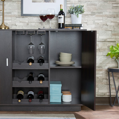 Storage Cabinet, Wine Cabinet, Wooden Accent Cabinet, Sideboard For Kitchen