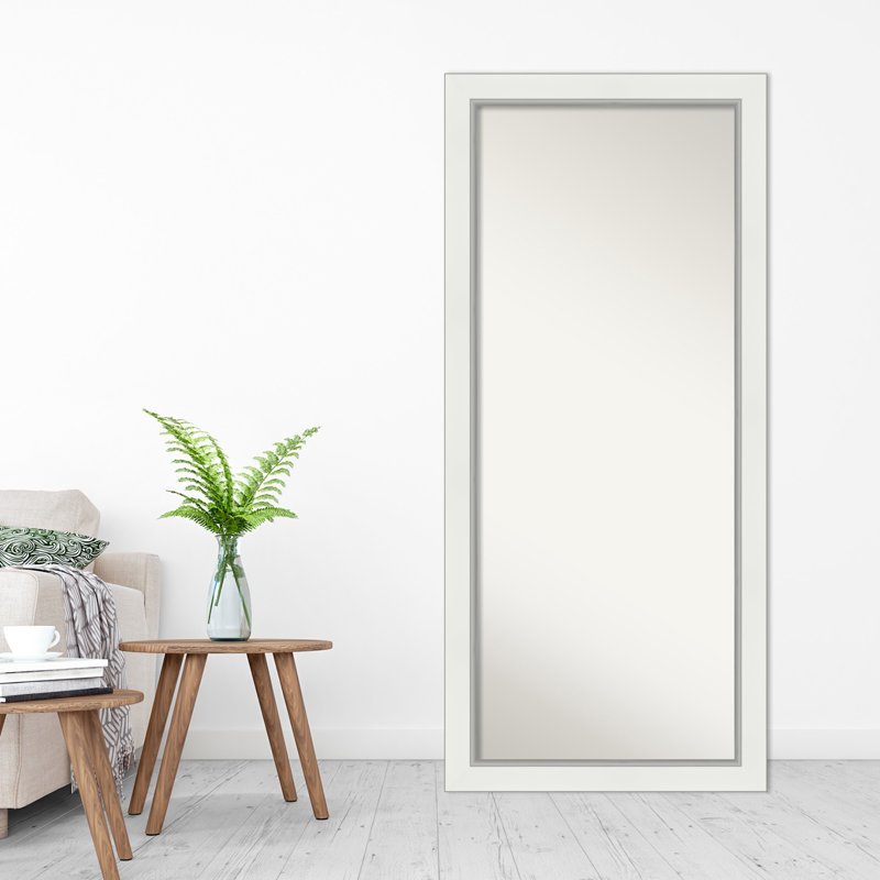 Chiesa Rectangle Mirror, Eva White Silver, 65.25" x 29.25"
