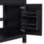 Meuble-lavabo de 30 po avec lavabo en céramique, armoire de salle de bain simple moderne avec 2 portes et une tablette, portes à fermeture douce-584593662